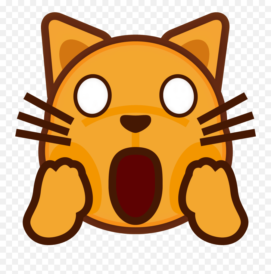 Filephantom Open Emoji 1f640svg - Wikimedia Commons Cat With Mouth Open Clipart,Happy Cat Emoji
