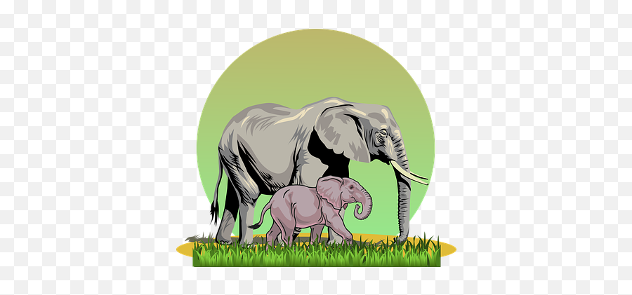 Free Africa Elephant Vectors - Clipart Elephant Transparent Background Emoji,Tiger Elephant Zebra Giraffe Monkey Emoji