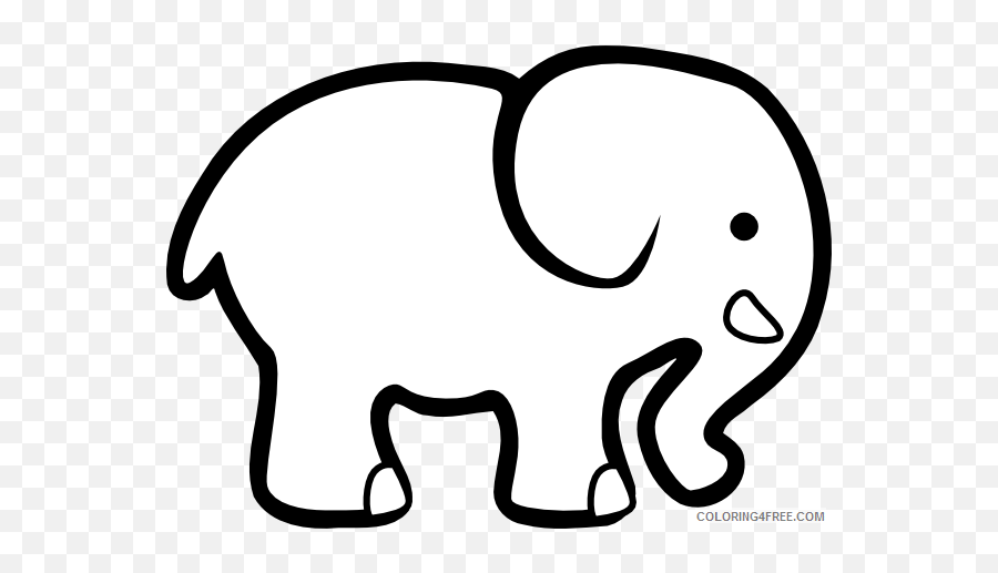 Black And White Elephant Coloring Pages Elephant Bw At - White Elephant Gift Exchange Emoji,Coloring Pages Of Emojis Crowns