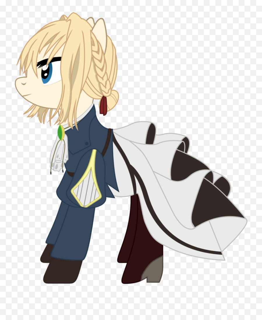 Download Sonofaskywalker Clothes Dress Ponified Pony - Anime Charecter Transparent Background Emoji,Violet Evergarden No Emotion