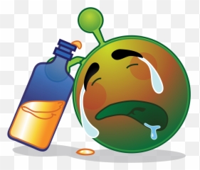 Filesmiley Green Alien Drunk Sadsvg - Wikipedia Alccol Png Emoji,B D Emoticon