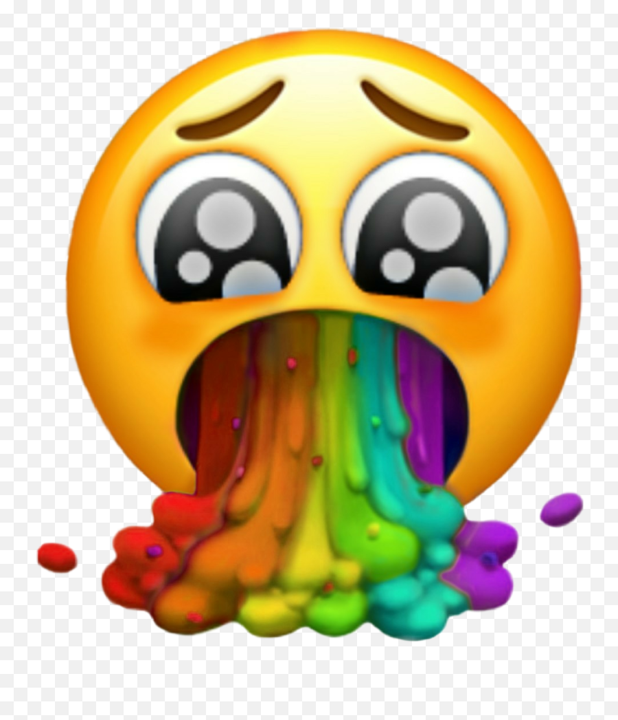 Emoji Emojiiphone Vomito Vomitar Sticker By Adri - Apple Emojipedia,Barfing Emoji