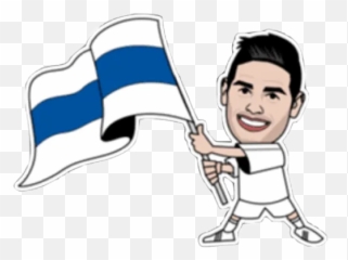 Real Madrid 1 Stickers For Whatsapp - Flagpole Emoji,Real Madrid Flag Emoji