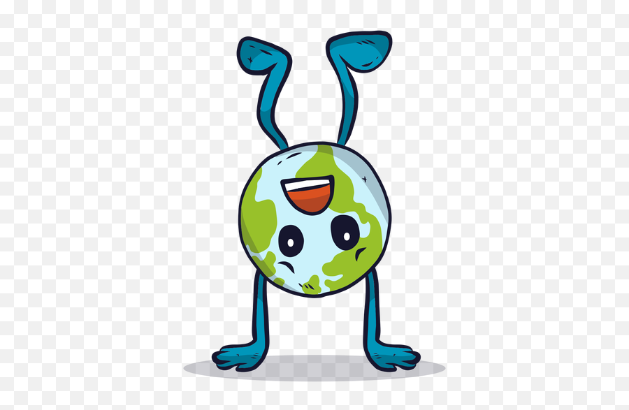 Upside Down Earth Globe Illustration - Illustration Emoji,Upside Down Emotions