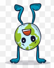 Upside Down Earth Globe Illustration - Illustration Emoji,Upside Down Emotions