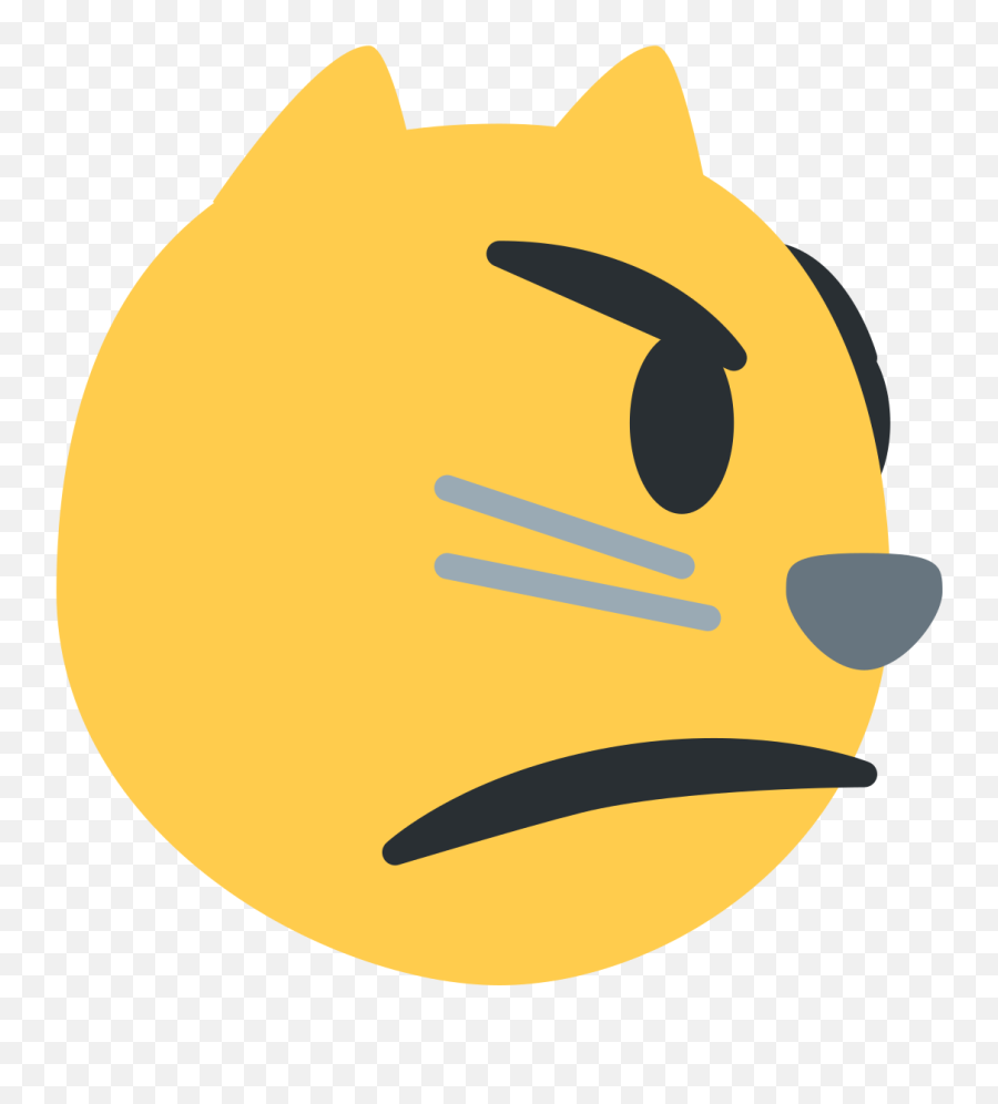 Pouting Cat Face - Pouting Cat Emoji Twitter,Kitty Emoji