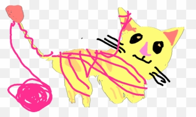 My Pet Cat 1 - Dot Emoji,Kitten Playing With Yarn Ball Forum Emoticon