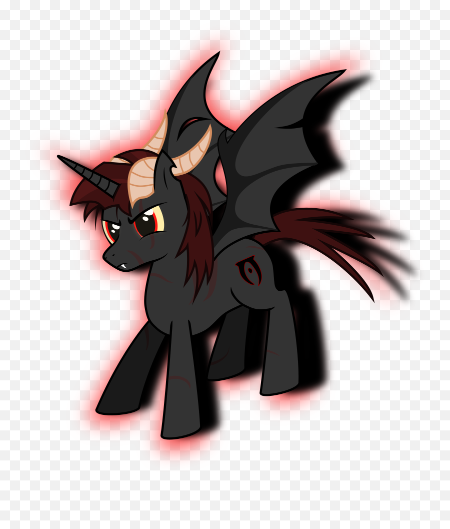 Dremora Pony - Dragon Emoji,Daedric Emoji