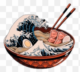 The Most Edited Sopa Picsart - Great Ramen Wave Emoji,Fishball Emoticon