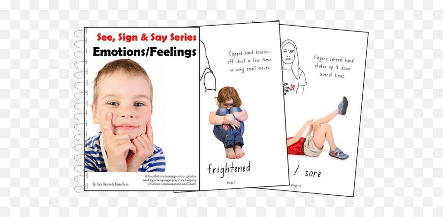 Prompt Education See Sign U0026 Say Series Of Books Emoji,Emotions Booklet