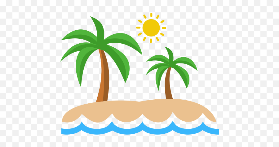 Vacation Beach Icon Png And Svg Vector - Fresh Emoji,Palm Tree Book Emoji