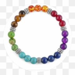 7 Mix Colors Natural Seven Chakra Bracelets Size Beads 8mm Emoji,Beaded Bracelets For Emotions