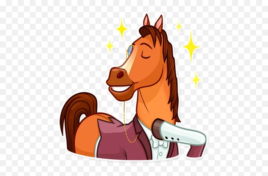 Gentleman Horse Sticker Pack - Stickers Cloud Emoji,All The Horse Emojis