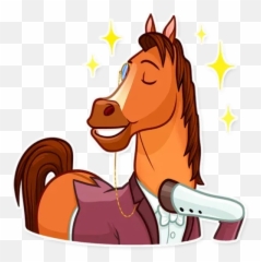 Gentleman Horse Sticker Pack - Stickers Cloud Emoji,All The Horse Emojis