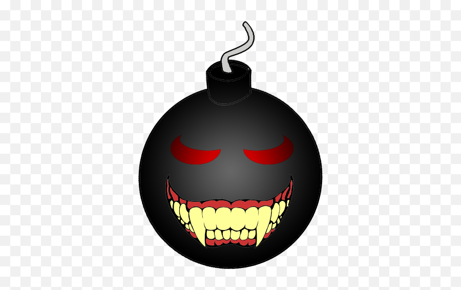 Evil Bomb Bomb Clipart - Evil Bomb 500x500 Png Clipart Emoji,Explosion Emoji