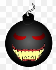Evil Bomb Bomb Clipart - Evil Bomb 500x500 Png Clipart Emoji,Explosion Emoji