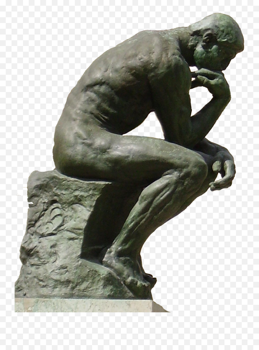 The Thinker Statue Png - Musée Rodin Full Size Png Emoji,Statue Of Liberty Emoji