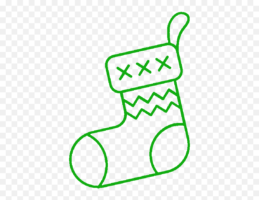 Hd Red Christmas Sock Line Icon Transparent Background Citypng Emoji,Christkmas Stocking Emoji