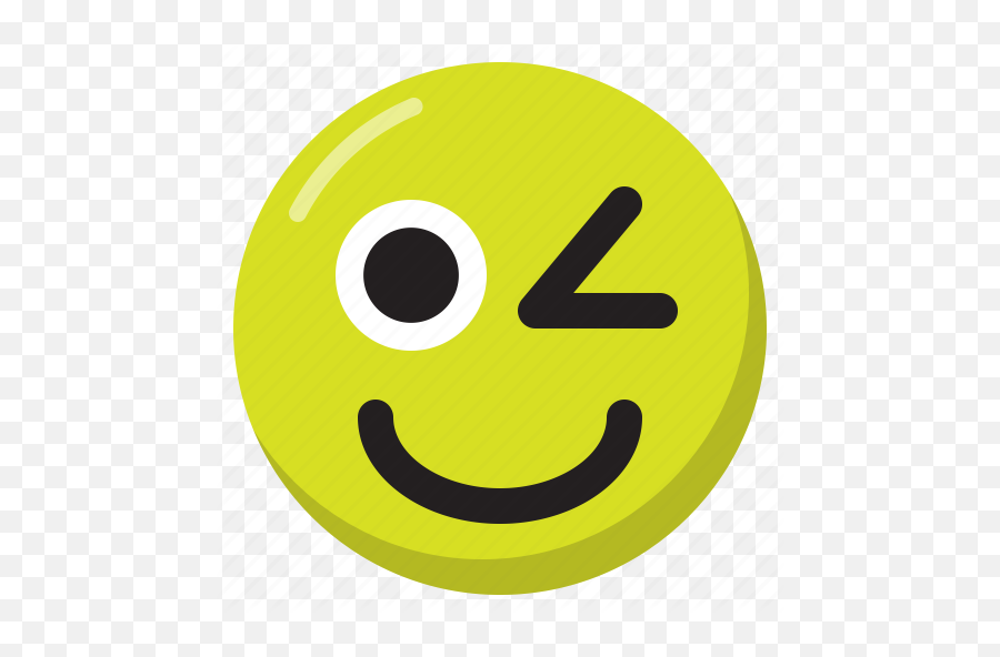 Emoji Emoticon Expression Smiley Wink Icon - Download On Iconfinder Happy,Democrat Emoji