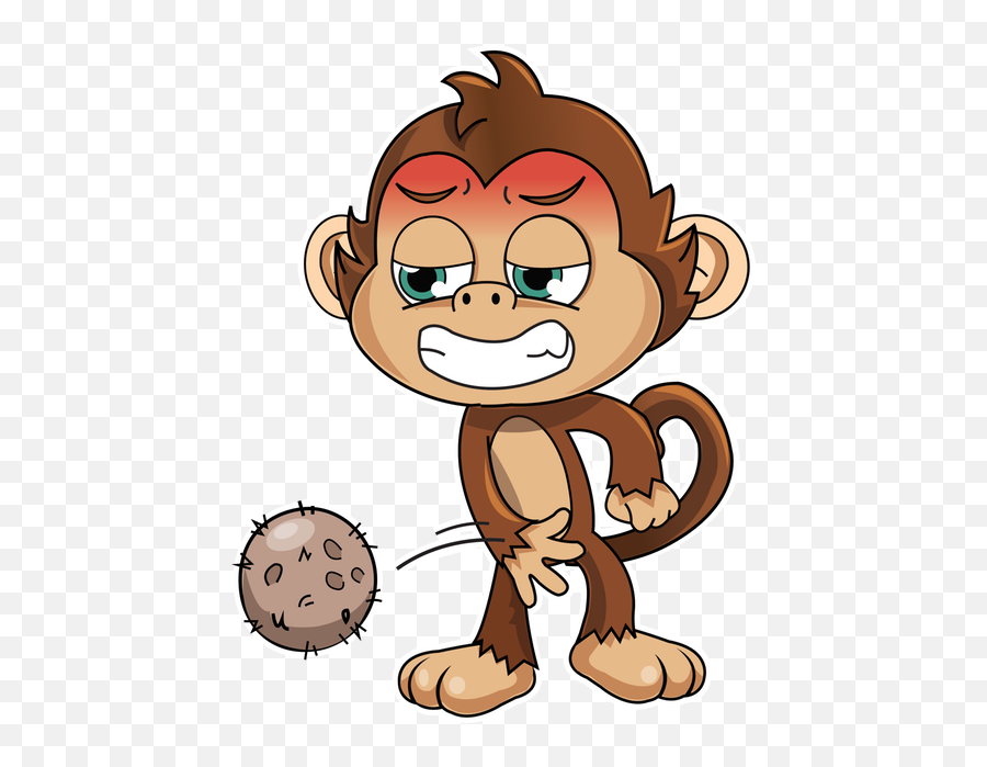 Cute Monkey Stickers Messages Sticker - 11 Clipart Full Size Emoji,Monkey Emoji With Flower Crown Png
