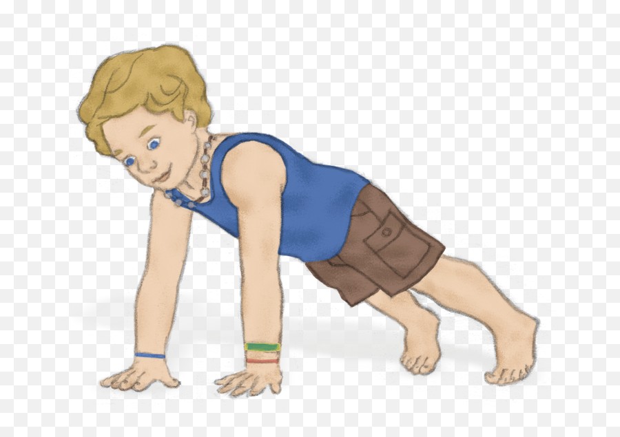 Kids Yoga Poses - Plank Pose Yoga Kids Emoji,Yoga Emotions