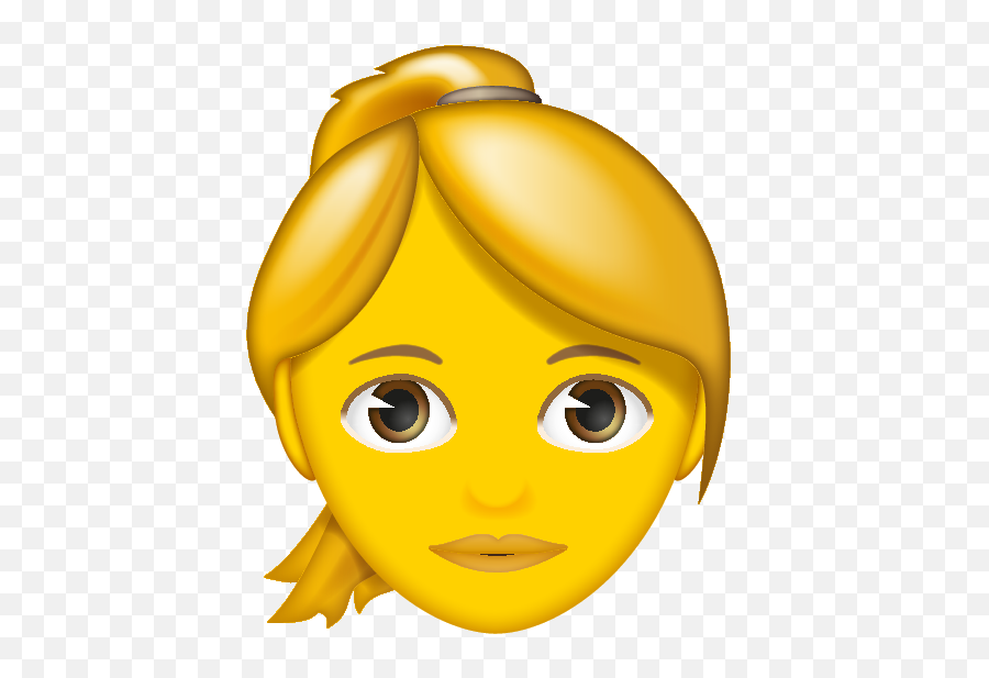 Happy Emoji,Blonde Woman Emoji