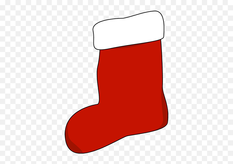 Red Christmas Stocking Clipart - Clip Art Library Stocking Clip Art Emoji,Emoji Stockings