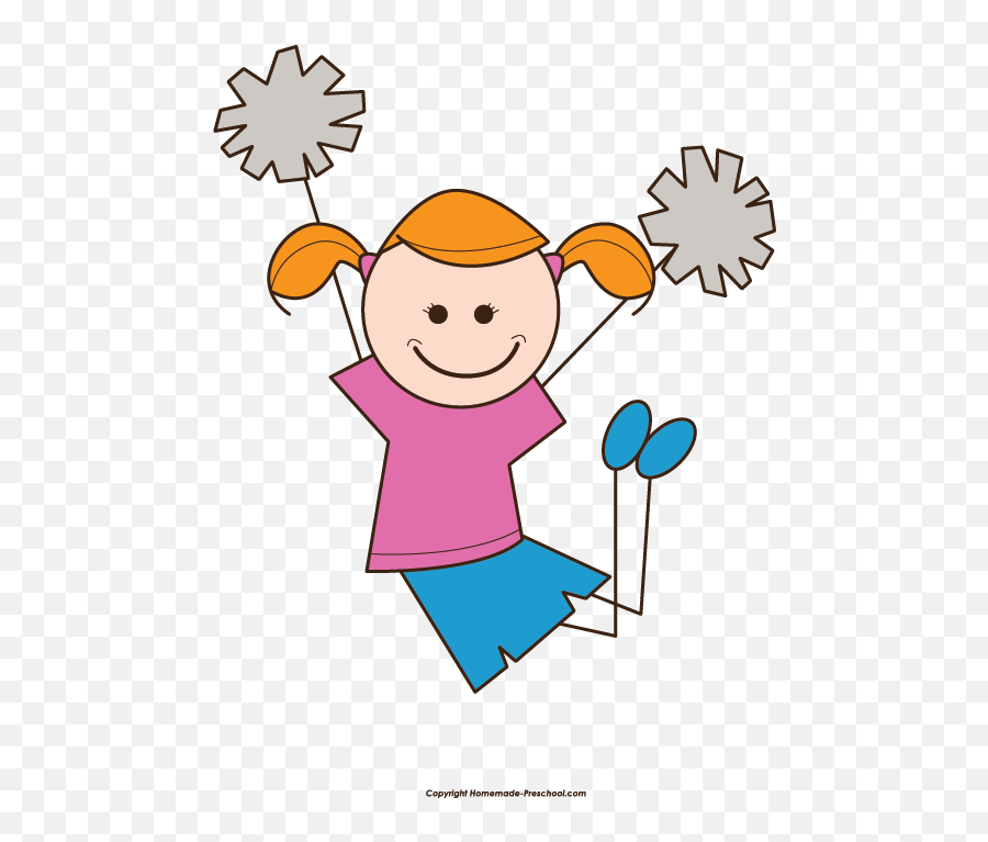 Cheerleader Clipart Emoji Cheerleader - Stick Figure Cheerleader Clipart,Cheers Emoji