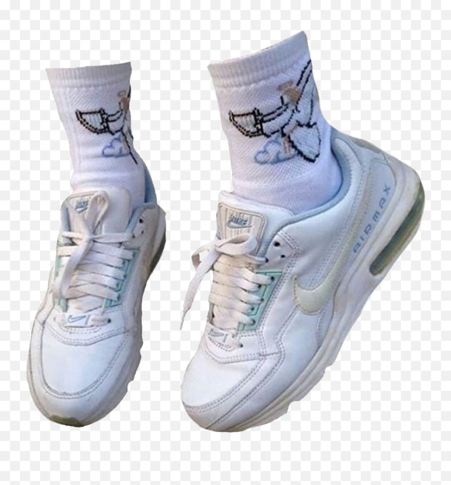 Shoes Nike Sneakers Sticker By - Llo Nike Aesthetic Shoes Emoji,Emoji Footwear