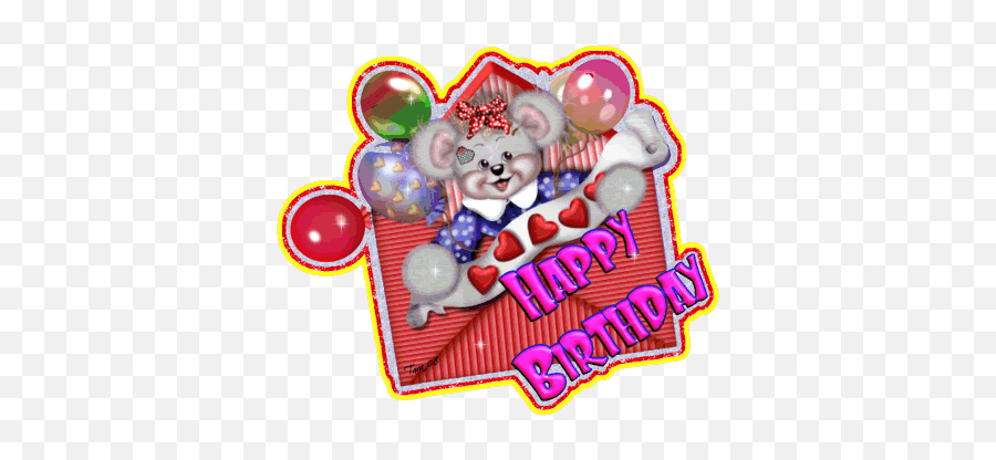 Colorful Happy Birthday Greetings Birthday English - Birthday Emoji,Happy Belated Birthday Emoticon