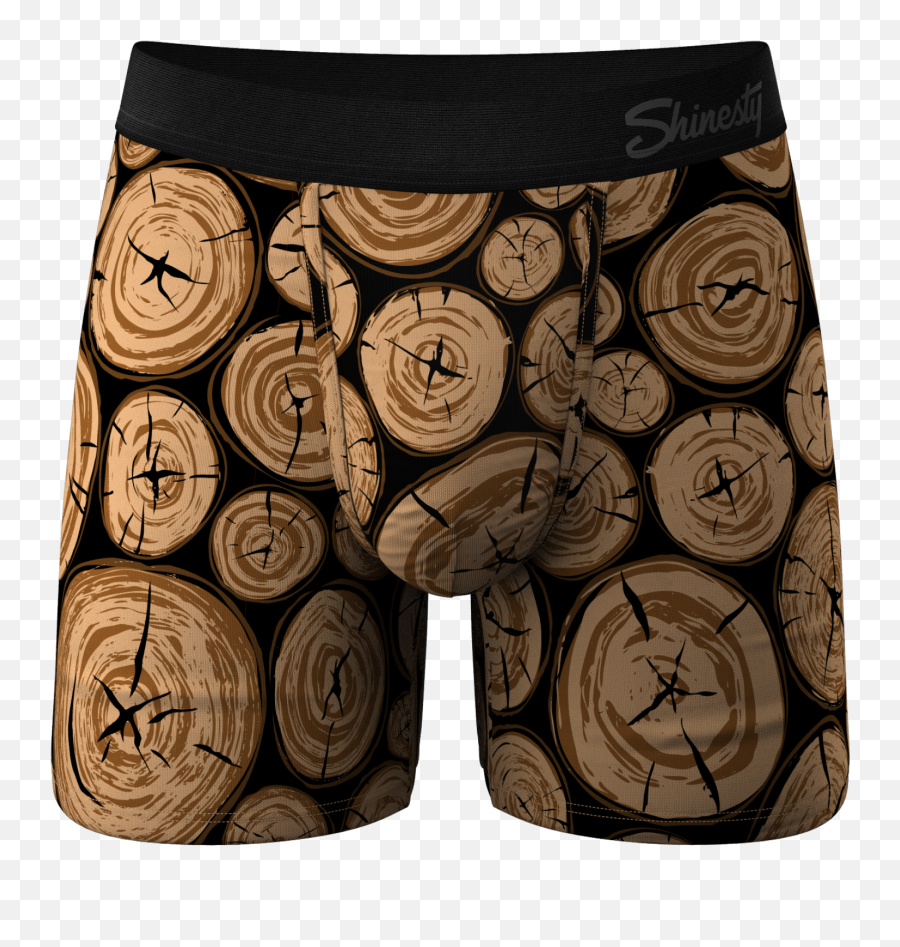 Wood Print Boxers - Bermuda Shorts Emoji,Morning Wood Emoji