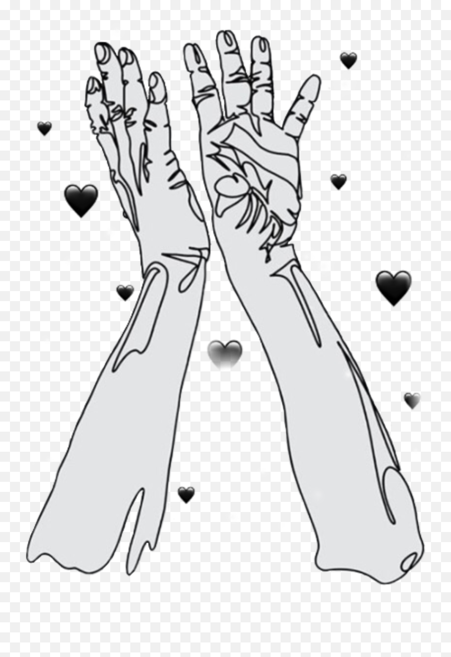 Hands Aesthetic Hearts Sticker By Skaty - For Women Emoji,Emoji With White Hands
