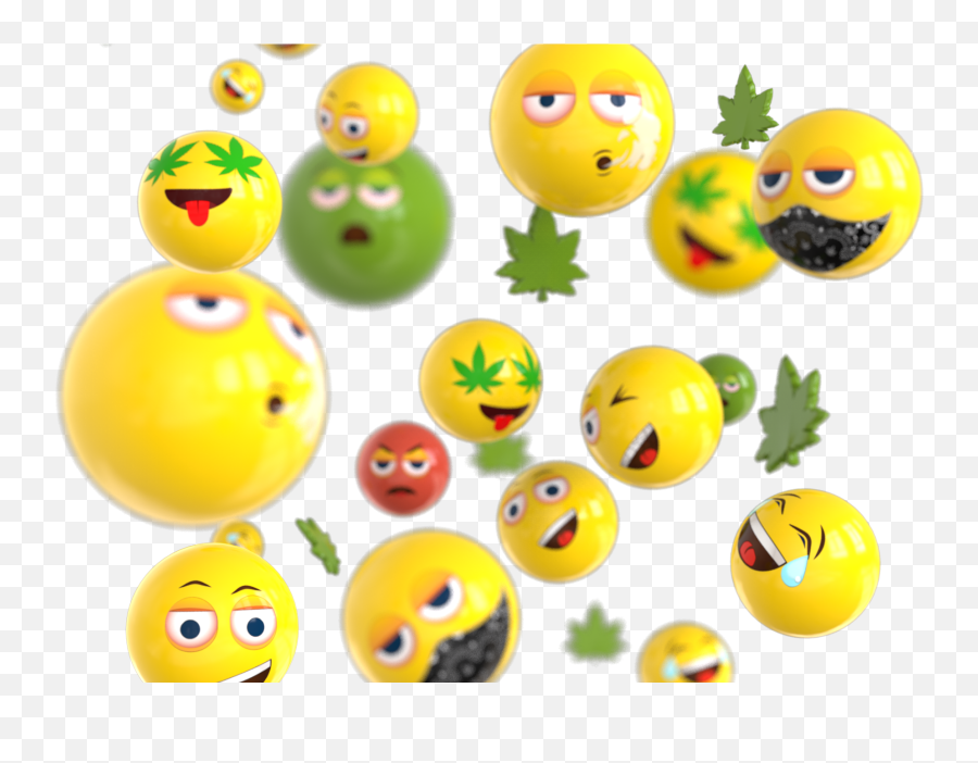 Weedbams Stoner Emojis - Happy,Pothead Emoji