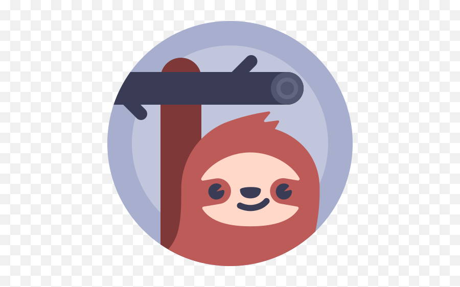 Ícone Avatar Lazybones Preguiça Preguiçoso Livre De Xmas - Sloth Icon Emoji,Emoticons De.mergulhador