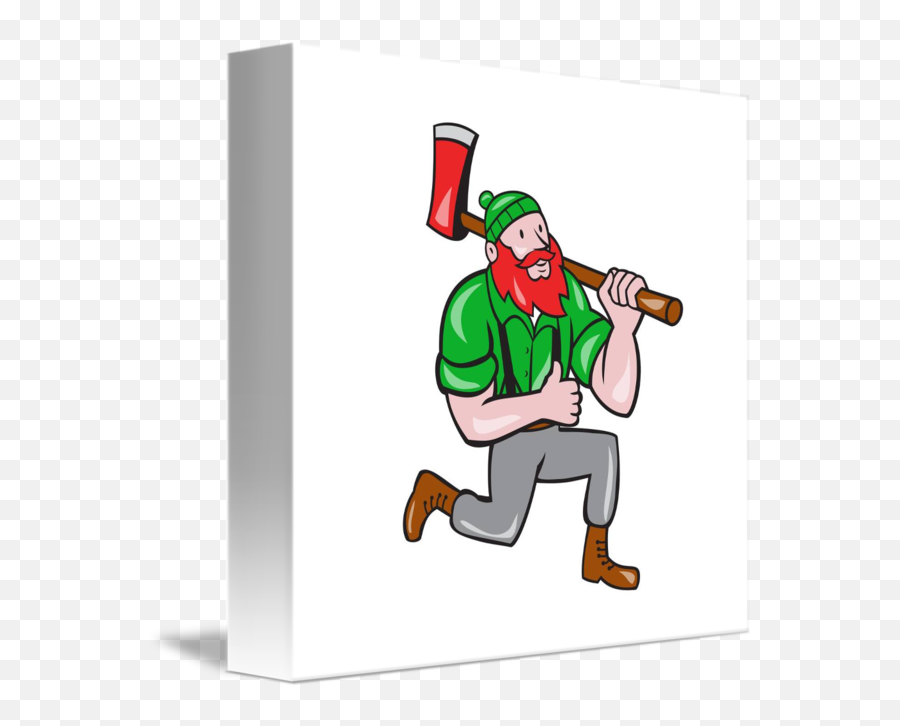 Cafepress Paul Bunyan Lumberjack Axe - Lumberjack Running Emoji,Lumberjack Emojis