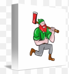 Cafepress Paul Bunyan Lumberjack Axe - Lumberjack Running Emoji,Lumberjack Emojis