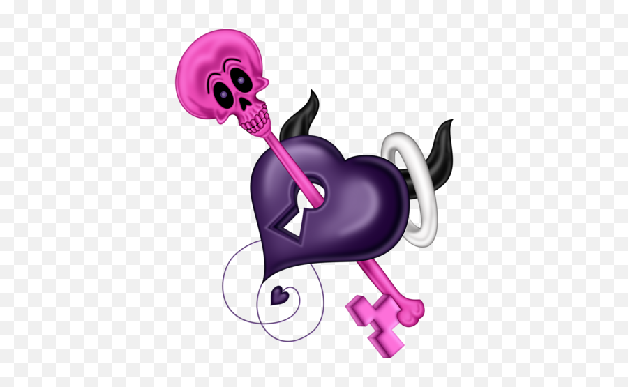 Hearts - Fictional Character Emoji,Purple Devil Emoji Stencel