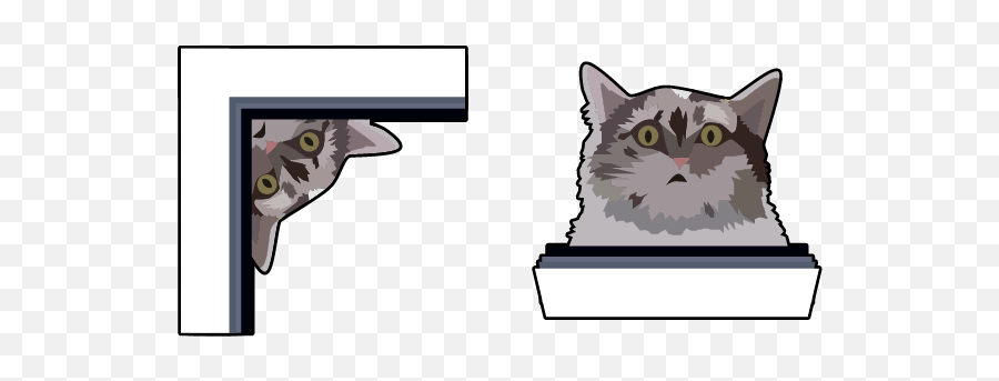 Funny Cats Cursors Collection - Sweezy Custom Cursors Domestic Cat Emoji,Cats Memes To Express Emotion