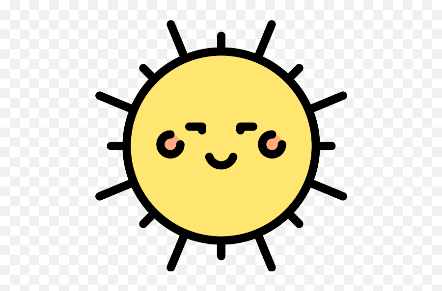 Summertime Cute Vector Svg Icon - Png Repo Free Png Icons Teletubbies Sun Colouring Pages Emoji,Cute Emoticons Spaz
