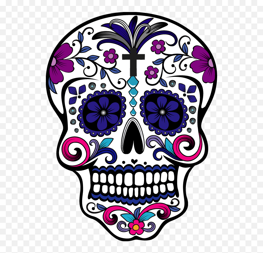 I Will Sugar Skull And Tshirt Design - Sugar Skull Transparent Emoji,Sugar Skull Emoji