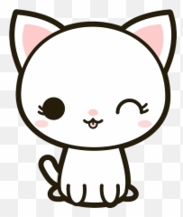 Download Stickers Kawaii Clipart - Transparent Kawaii Cat Png Emoji,Cute Cat Emoji Stickers