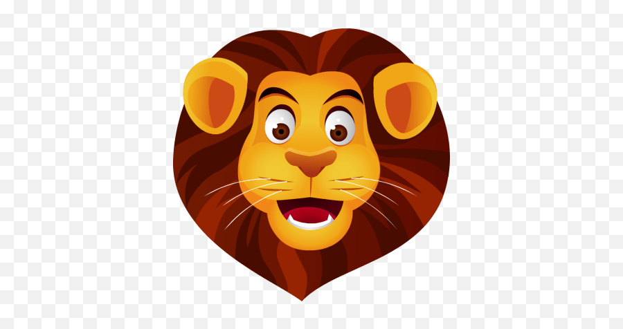Lion Face Clipart Transparent Png - Stickpng Cute Lion Face Cartoon Emoji,Koala Emoji Png