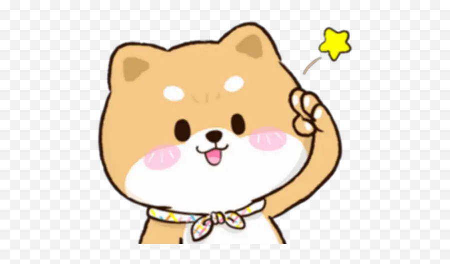 Sticker Maker - Shibung And Bingsu Love 2 Happy Emoji,Happy Birthday Dog Emoticon Animated