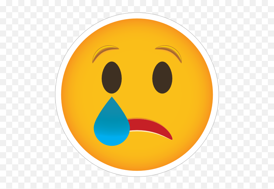 Phone Emoji Sticker Crying - Happy,How To Make A Crying Emoji