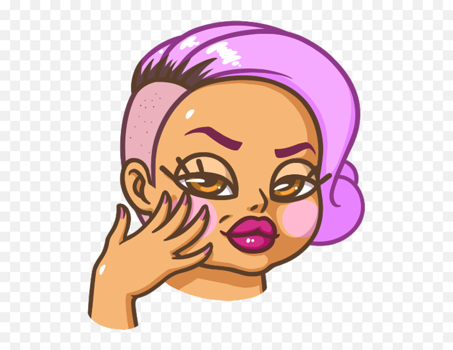 Miss Curvy By Telegram Messenger Llp - Girly Emoji,Emoticon Stickers Telegram