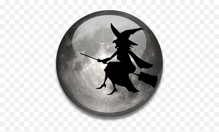 Halloween Witch Witchcraft Ghost Silhouette Black And White Emoji,Witches Hat Emoticon Copywrite Free