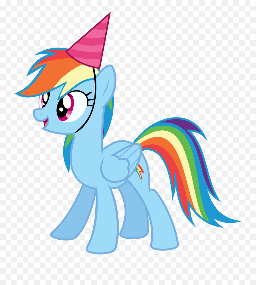 Rainbow Dash With A Party Ha My Little Pony Anime Character Emoji,Anime Character Emotion Chart