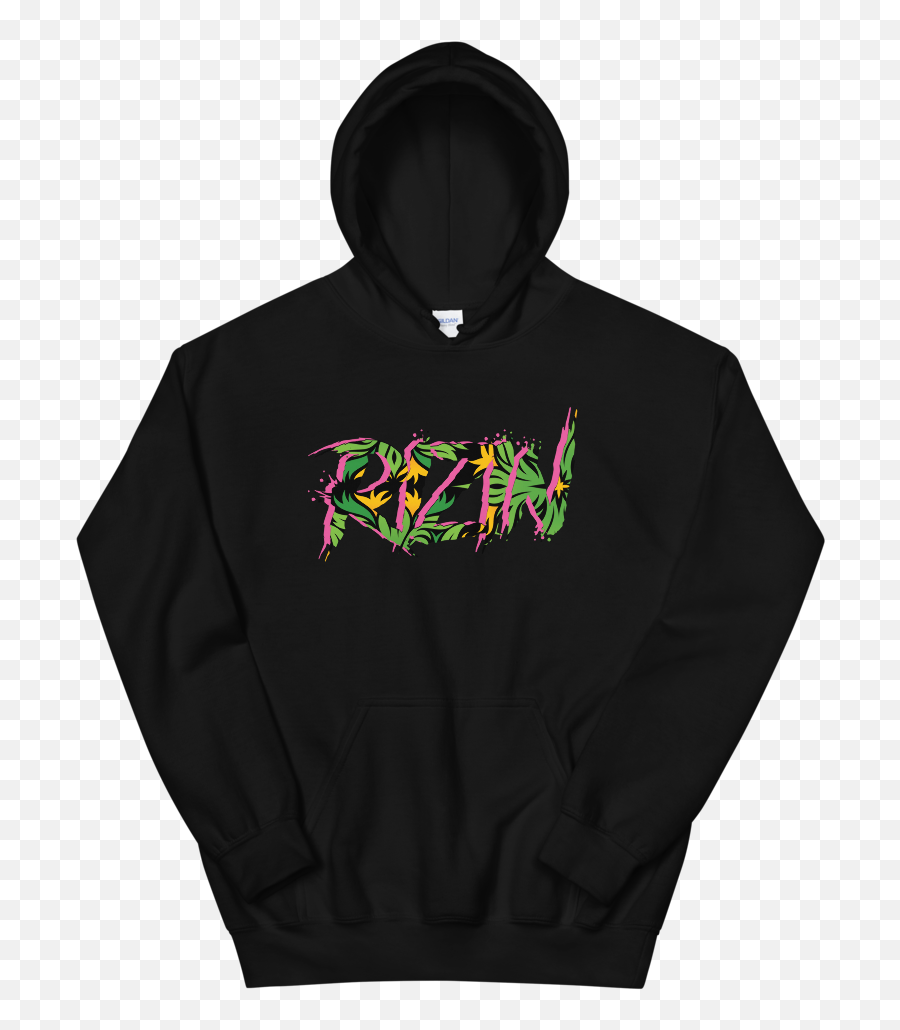 Black Unisex Tri - Color Rizin Hoodie Only 50 In Stock On Emoji,Stock Image Emotions