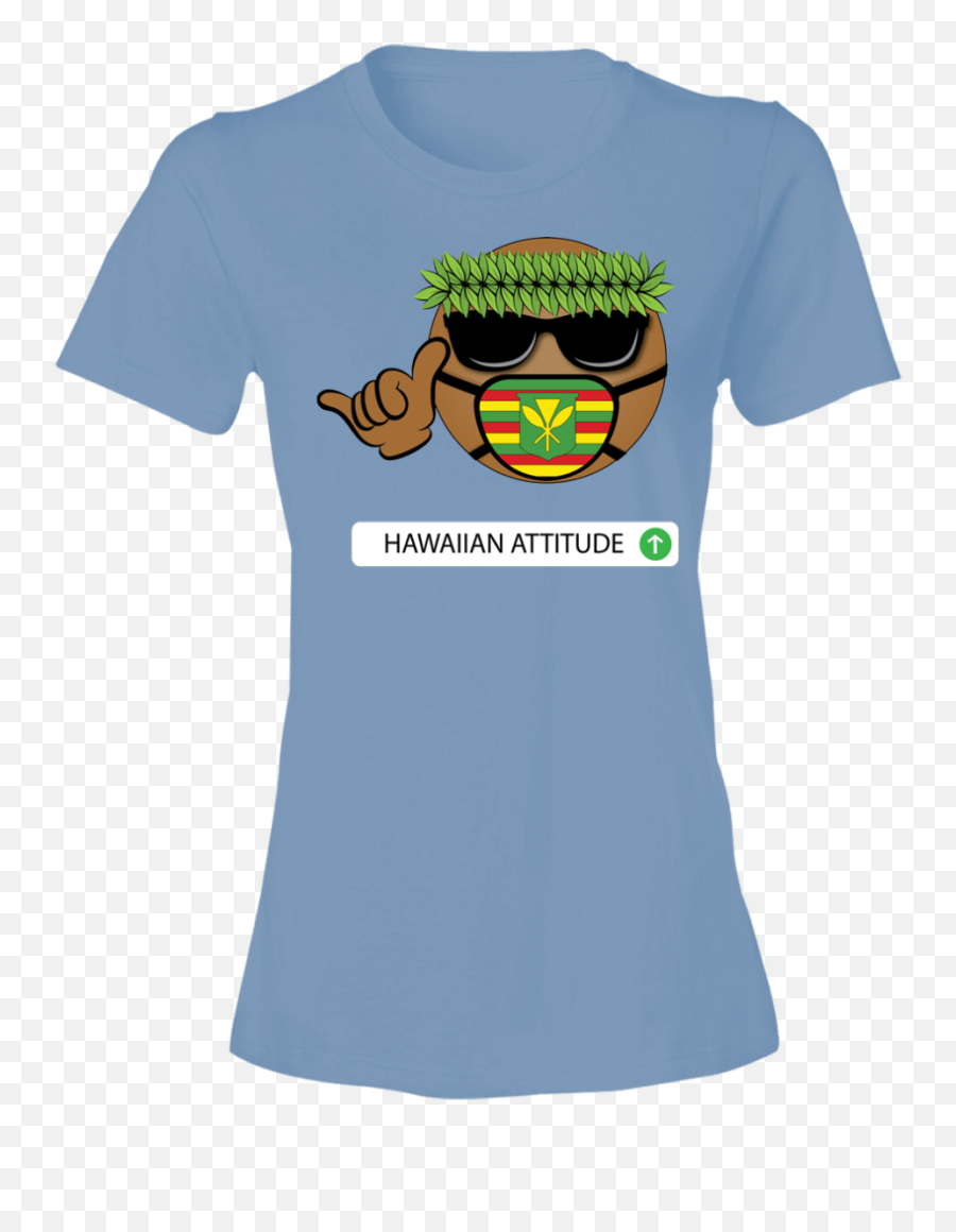 Noko Emoji Ladiesu0027 Lightweight T - Shirt 45 Ozgabrielenowak,Blue Food Emoji