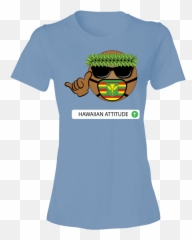 Noko Emoji Ladiesu0027 Lightweight T - Shirt 45 Ozgabrielenowak,Blue Food Emoji